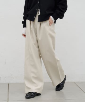 CIAOPANIC TYPY(チャオパニックティピー) ∴フェイクレザー切替ワイドイージーパンツ