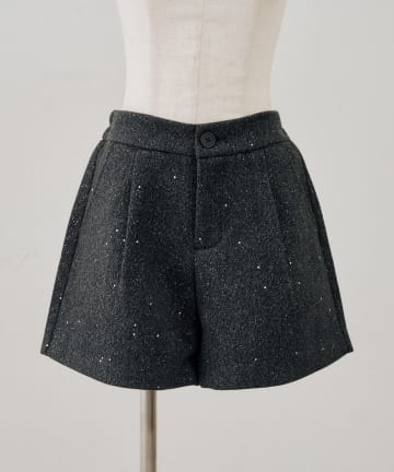 NICE CLAUP / OLIVE des OLIVE OUTLET(ナイスクラップ  / オリーブ デ オリーブ アウトレット) 【continuer】キラキラショートパンツ