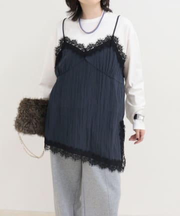 FREDY & GLOSTER(フレディ アンド グロスター) レースキャミコンビロンＴシャツ