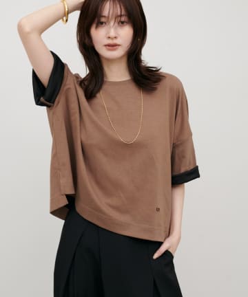 LARUTA(ラルータ) リバークロス配色Tシャツ