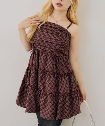 NICE CLAUP / OLIVE des OLIVE OUTLET(ナイスクラップ  / オリーブ デ オリーブ アウトレット) 【continuer】ティアードバルーンチュニック