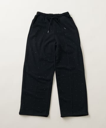 NICE CLAUP / OLIVE des OLIVE OUTLET(ナイスクラップ  / オリーブ デ オリーブ アウトレット) 【continuer】 ラインストーン付スウェットパンツ