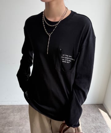 DOUDOU(ドゥドゥ) 【WEB限定】ダメージポケットロンTEE