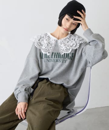CIAOPANIC TYPY(チャオパニックティピー) ∴カレッジロゴサイドスリットオーバースウェット