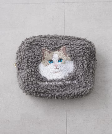 Remind me and forever(リマインドミーアンドフォーエバー) 【人気シリーズ！】アニマルボア刺繍ポーチ