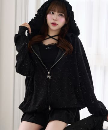 Belle Charme(ベルシャルム) Sparkle Big Hoodie