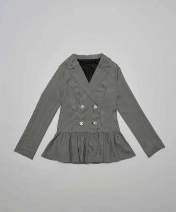 Belle Charme(ベルシャルム) Double Button Peplum Jacket