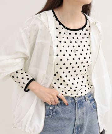 FREDY & GLOSTER(フレディ アンド グロスター) チュールドットロンＴシャツ