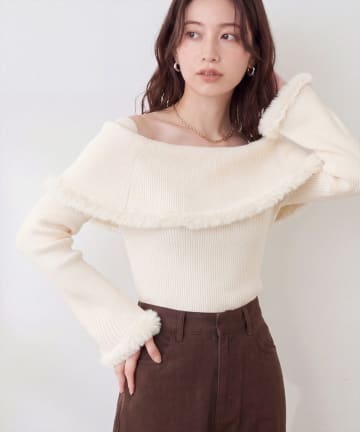 La boutique BonBon】ビジュー刺繍ジャケットカーディガン | OUTLET