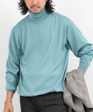 NOLLEY'S(ノーリーズ) ハイゲージウォッシャブルニットタートルネック 26AW