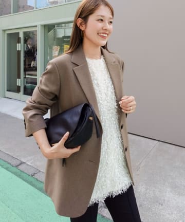 NOLLEY'S(ノーリーズ) 【PR阿部☆別注】《抗ピリング/ストレッチ》ダブルクロスオーバージャケット