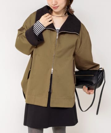 NOLLEY'S(ノーリーズ) 【WEB限定】スタンドビッグカラーブルゾン