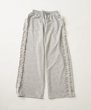NICE CLAUP / OLIVE des OLIVE OUTLET(ナイスクラップ  / オリーブ デ オリーブ アウトレット) 【continuer】【セットアップ対応可】サイドフリルスウェットパンツ