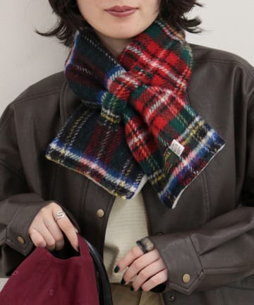 FREDY & GLOSTER(フレディ アンド グロスター) 【TWEEDMILL/ツイードミル】別注カラーウール×フリースリバーマフラー