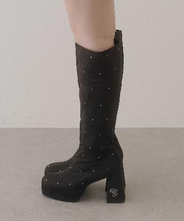 Belle Charme(ベルシャルム) BC Glitter Slim Long Boots