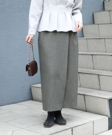 NOLLEY'S(ノーリーズ) 《セットアップ対応》シャークラップタイトスカート