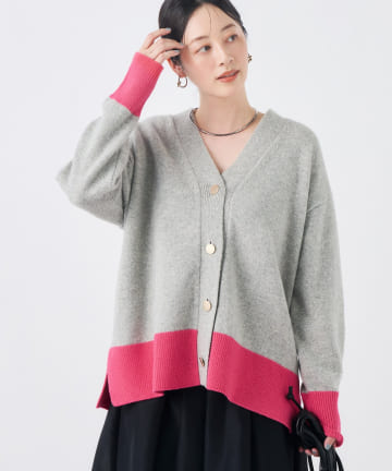 NOLLEY'S(ノーリーズ) 【WEB＆一部店舗限定カラーあり】MUSICゆったりVネックカーディガン