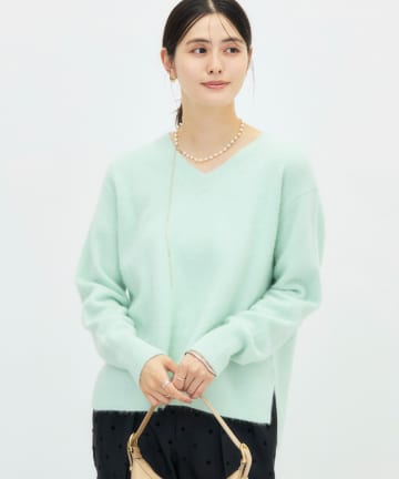 NOLLEY'S(ノーリーズ) ヘアリーVネックプルオーバー