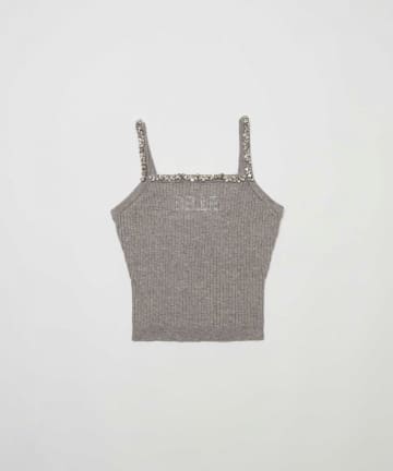 Belle Charme(ベルシャルム) Bijou Strap Knit Cami