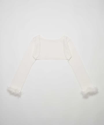 Belle Charme(ベルシャルム) Fur Sleeve Bolero