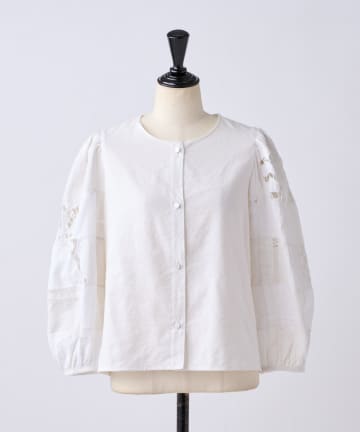 BEARDSLEY(ビアズリー) パッチワークレースブラウス《Maison Flore》