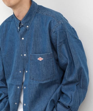 NOLLEY'S(ノーリーズ) 【DANTON/ダントン】DOT BUTTON B.D. SHIRT（DT-B0293 DUG）