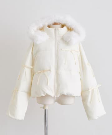 OLIVE des OLIVE(オリーブ デ オリーブ) Snow fur ショートエコダウン