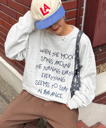 CIAOPANIC TYPY(チャオパニックティピー) 【UNISEX】手書きメッセージロゴスウェット/WEB限定カラーあり