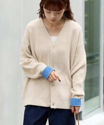 CIAOPANIC TYPY(チャオパニックティピー) 【UNISEX】キープシェイプニットカーディガン