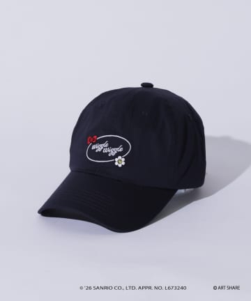CIAOPANIC TYPY(チャオパニックティピー) サンリオキャラクターズ ❘ wiggle wiggle ❘ CIAOPANIC TYPY ポイント刺繍バックシルエットCAP