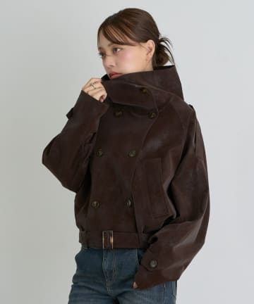 RAY CASSIN(レイカズン) ショート丈バルーントレンチコート