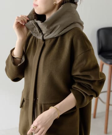 COLLAGE GALLARDAGALANTE(コラージュ ガリャルダガランテ) ≪シークレットページにて15%OFF！≫パテッドフードミドルコート