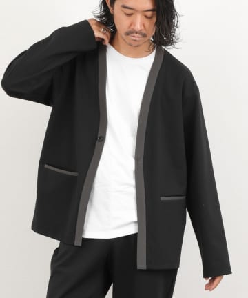 NOLLEY'S(ノーリーズ) 《セットアップ対応》ハイストレッチカーディガン 26AW