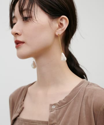 LARUTA(ラルータ) ドロップパールピアス