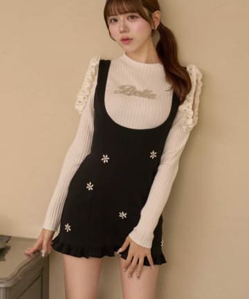 Belle Charme(ベルシャルム) Flower Bijou Jumper Skirt