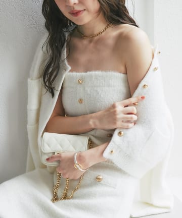La boutique BonBon(ラブティックボンボン) ラメフェザービスチェ