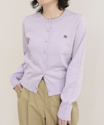 FREDY & GLOSTER(フレディ アンド グロスター) FR刺しゅうBASIC天竺カーディガン