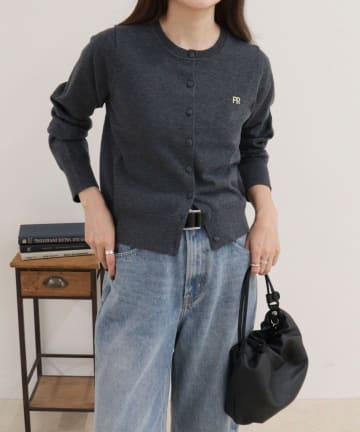 FREDY & GLOSTER(フレディ アンド グロスター) FR刺しゅうBASIC天竺カーディガン