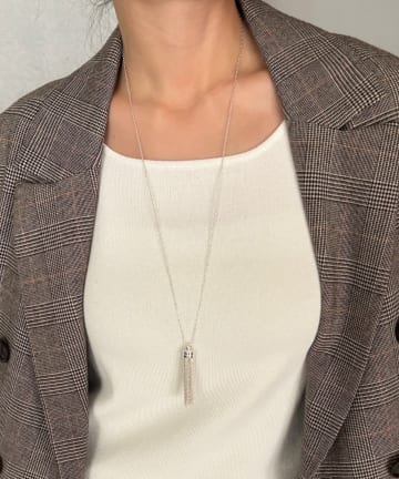 DOUDOU(ドゥドゥ) タッセルトップネックレス