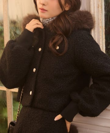 NICE CLAUP / OLIVE des OLIVE OUTLET(ナイスクラップ  / オリーブ デ オリーブ アウトレット) 【Seemi.】フードファージャケット