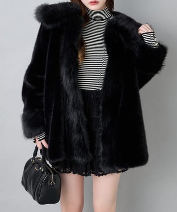 NICE CLAUP / OLIVE des OLIVE OUTLET(ナイスクラップ  / オリーブ デ オリーブ アウトレット) 【one after another 】ファーコート