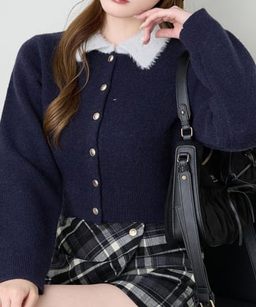 NICE CLAUP / OLIVE des OLIVE OUTLET(ナイスクラップ  / オリーブ デ オリーブ アウトレット) 【one after another 】襟付きニット