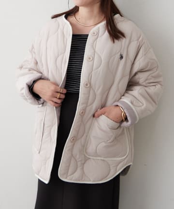 Remind me and forever(リマインドミーアンドフォーエバー) 【US. POLO ASSN.】配色キルティングブルゾン