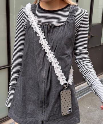 Lattice(ラティス) レースフリルマルチショルダー