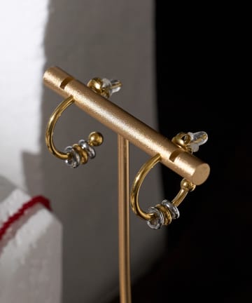 Lattice(ラティス) 【LesSignes】ステンレスフープピアス