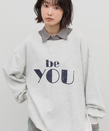 CIAOPANIC TYPY(チャオパニックティピー) 【26Winter展示会 出展商品】かすれロゴバルーンチュニックスウェット