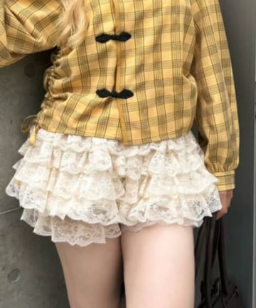 NICE CLAUP / OLIVE des OLIVE OUTLET(ナイスクラップ  / オリーブ デ オリーブ アウトレット) 【ANOTHER BRANCH】レースフリルスカパン