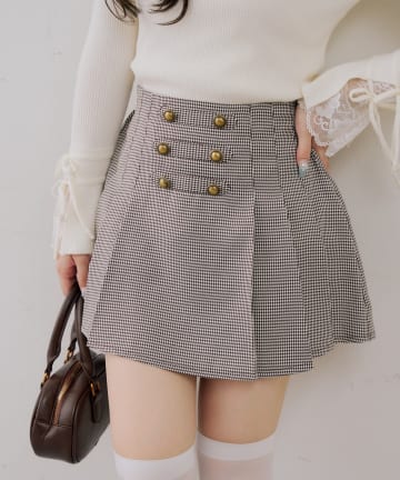 NICE CLAUP / OLIVE des OLIVE OUTLET(ナイスクラップ  / オリーブ デ オリーブ アウトレット) 【ANOTHER BRANCH】ナポレオンデザインプリーツスカート