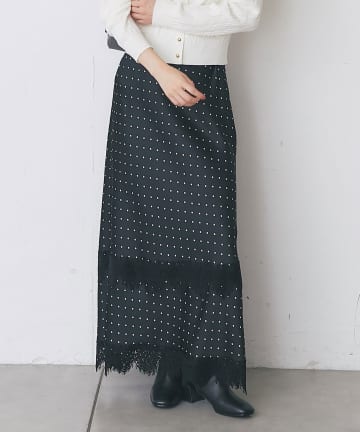 La boutique BonBon(ラブティックボンボン) 【10/15(木)0:00～予約開始】ドットレース付きナロースカート2