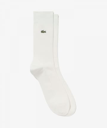 FREDY & GLOSTER(フレディ アンド グロスター) 【LACOSTE】RIB CREW SOCKSクロックエンブレム1×1リブニット